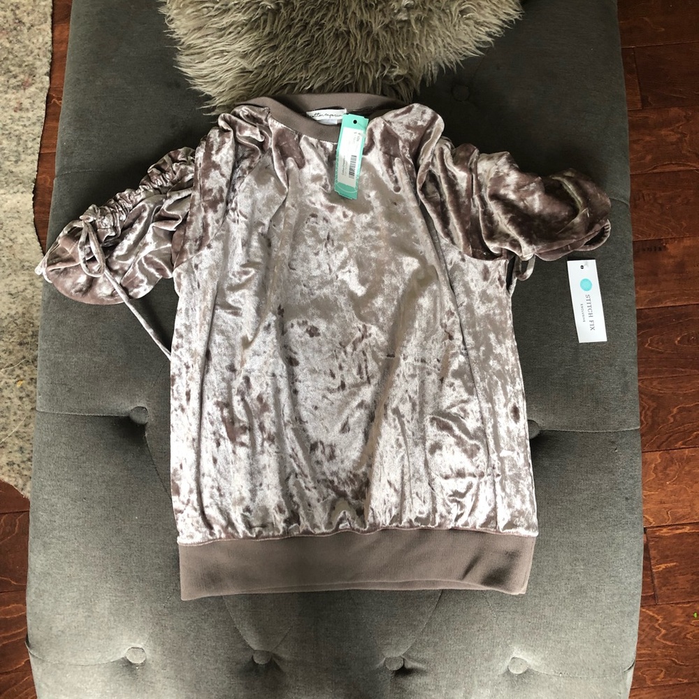 Cotton Emporium Velour Blouse